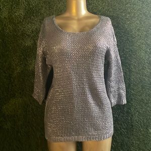Sparkling silver sweater